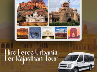 Book Luxury Urbania 17 Seater Hire for Rajasthan Adventures