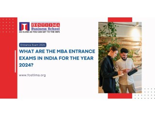 What are the MBA entrance exams in India for the year 2024?